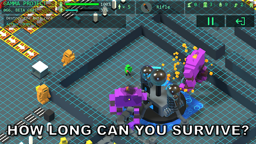 Gamma Project industrial arcade world